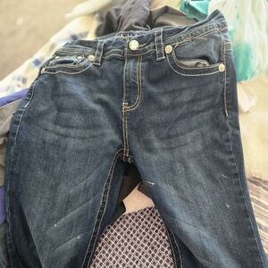 Rebel & Soul Stylish Dark Blue Boot Cut Jeans Size 11